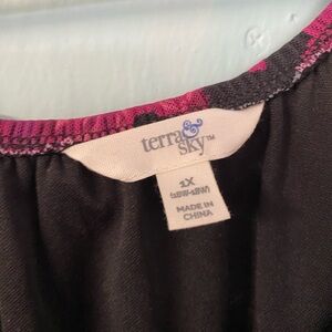 MIDI pink purple terra and sky dress